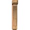 Ekena Millwork Thorton Craftsman Smooth Bracket w/ Offset Brace, Western Red Cedar, 5 1/2"W x 18"D x 30"H BKT0604X18X30THR04SWR - alternate 4